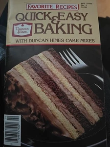 Quick and Easy Baking with Duncan Hines Cake Mixes 1985 Favorite Recipes B347 - Bild 1 von 10