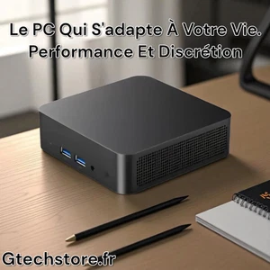 Mini PC Ultra-Compact Facile à Transporter, Ram 16Go SSD 2To Utra Rapide, WiFi 6 - Zdjęcie 1 z 24