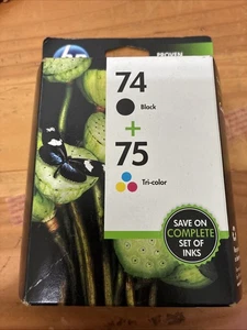 HP 74/75 (CC659FN) Black/Tri-Color Ink Cartridge B6 - Picture 1 of 3