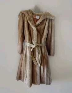 Abrigo largo de gamuza y piel sintética para mujer Tissavel vintage Francia Glam talla M? Israel - Imagen 1 de 17