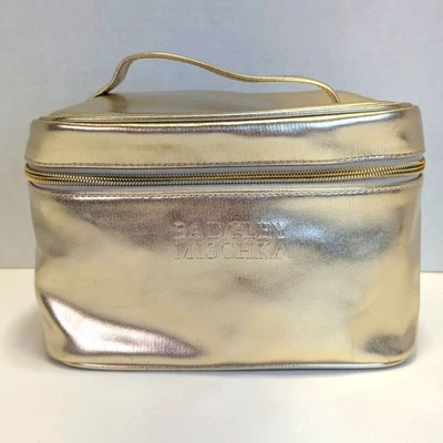 Bolsa de cosméticos Badgley Mischka Gold Train Case Foto 1 de 4