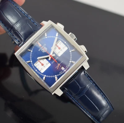 NUEVO Tag Heuer Steve McQueen Monaco cBL2111.FC6453 ETIQUETA DE 5 AÑOS GTEE Foto 1 de 4