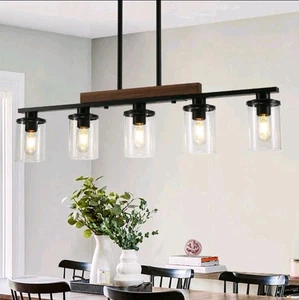 36.2" Kitchen Island Lighting,5-Light Dining Room Light Fixture/Chandelier over - Picture 1 of 2
