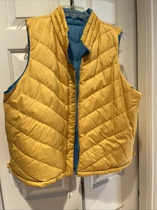 Coldwater Creek Weste Wm-1X Wende Stepp Daunenmischung Puffer Outdoor Wandern EUC - Bild 1 von 9