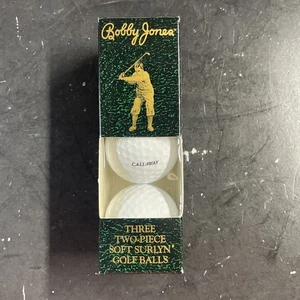 NEW!! Callaway Bobby Jones Golf Balls Sleeve Of 3 - Picture 1 of 4