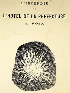 L'incendie de l'Hôtel de la Préfecture à Foix le 29 octobre 1803 Ariège - Imagen 1 de 2