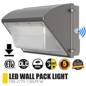 150W Dusk To Down LED Wall Pack Light Commercial Outdoor Garden Area Wall Lights - Picture 1 of 9