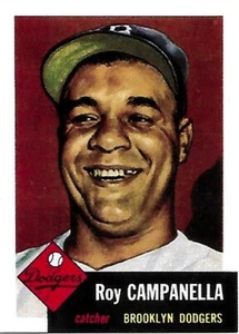 RARE 1953 Archives ROY CAMPANELLA 1991 Topps PRE-PRODUCTION SAMPLE prototype - Picture 1 of 2