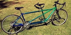 Santana SOVEREIGN Tandem - SMALL - Couplers w/ Travel SafeCase GREEN / BLUE NEW - Picture 1 of 24