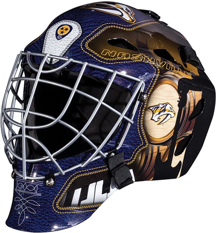 Nashville Predators Unsigned Franklin Sports Replica Goalie Mask Cover