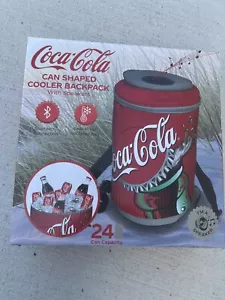 Coca-Cola canned shaped cooler backpack with speakers - Picture 1 of 2