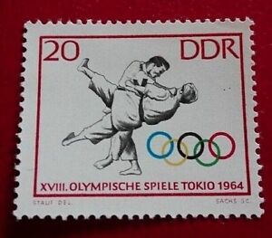 Germany:1964 Olympic Games - Tokyo, Japan 20 Pfg. Collectible Stamp.