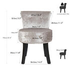 Luxury Crushed Velvet Shell Scallop Oyster Accent Occasional Chair Armchair Home