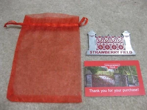 Strawberry Field Gates Beatles Metal Magnet Liverpool England Forever John Paul - Picture 1 of 2