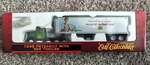 1999 Ertl 1948 Peterbilt w/ Van Trailer John Deere #5456 HO 1/87 Scale - Picture 1 of 4