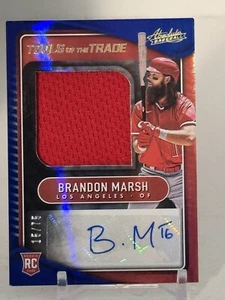 Brandon Marsh 2022 Panini Absolute /75 Rookie Auto Material #TTJS-BM A257 - Picture 1 of 7