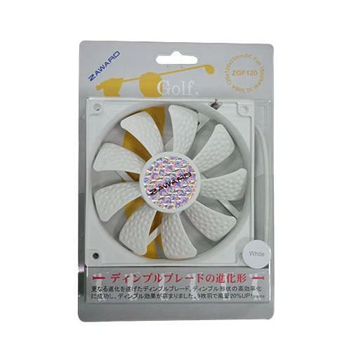 Zaward Dimple Blade Golf Fan 120mm Gehäuselüfter | 1500rpm | viel Zubehör - Bild 1 von 1