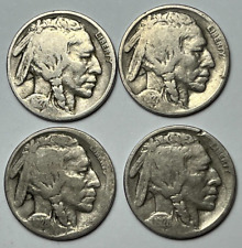 1927 P & 1928 P Buffalo Indian Nickels (Lot of 4) GH1