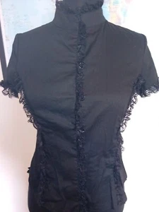 Goth Blouse M - Picture 1 of 4