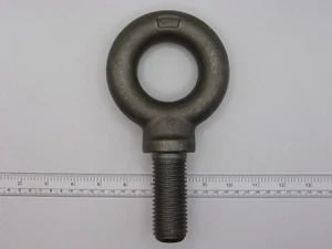 USA 1-1/4 THREADED LIFTING EYEBOLT FORGED STEEL, 1-1/4" X 3" THREAD POST, 0882A - Picture 1 of 6