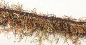 Flecos decorativos de pestañas de 5 yardas - Fleco Renee - oro rosa/vino/salvia/ostra #7999 - Imagen 1 de 2