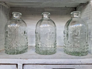 Minivase Vase Glas Landhaus Nostalgie Vintage 3 er Set Ø5,5 x12 cm - Bild 1 von 4