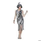 Women's Ghostly Flapper Costume