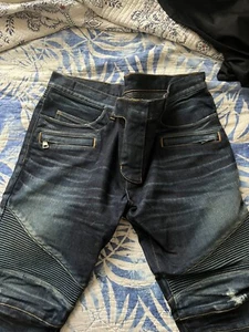 Balmain Biker Distressed Jeans Size. Authentic! - Picture 1 of 5