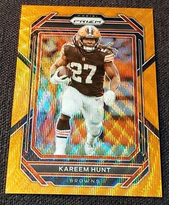 Panini Prizm Orange Wave 2022/60 Kareem Hunt #68 Browns - Imagen 1 de 2