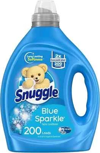 Snuggle Blue Sparkle flüssiger Weichspüler, 2x konzentriert, 200 Ladungen, 80 Oz - Bild 1 von 2