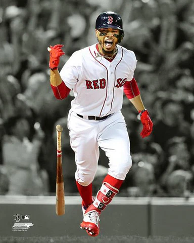 Mookie Betts SPOTLIGHT SLAM Boston Red Sox 2018 Premium 16x20 POSTER PRINT Cover