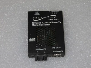 Transition J/FE-CF-03 100Base-FX to 100Base-TX Media Converter ** no adapter ** - Bild 1 von 4