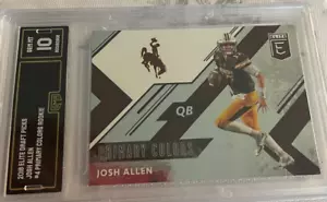 JOSH ALLEN BILLS 2018 ELITE DRAFT PICKS COLORI PRIMARI # 4 RC GRADO 10 L@@K - Foto 1 di 2