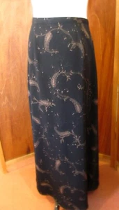Vintage 50er 60er Worthington Boho Zigeuner Maxi Freizeit/Kleid Rock USA S10 WPL Etikett - Bild 1 von 9