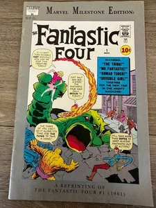 Marvel Milestone Edition Fantastic Four #1 1961 Reprint 1991 Marvel Comic NM - Picture 1 of 3