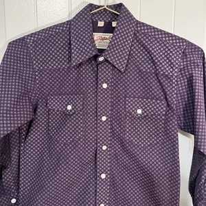 Rafter C Pearl Snap Shirt Youth Medium - Picture 1 of 5