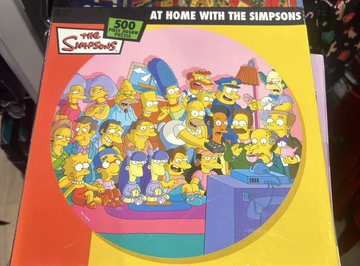 AT HOME WITH THE SIMPSONS - (PUZZLE 500 PIÈCES 2010) RARE - Photo 1/1