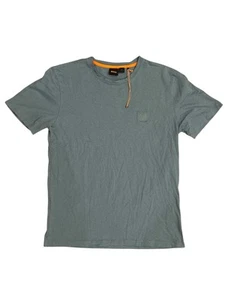 NWOT Men’s Hugo Boss Blue Square Logo Shirt - Size Medium - Picture 1 of 5