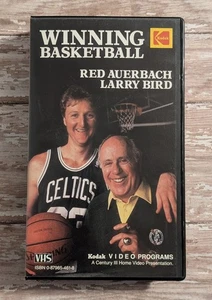 Winning Basketball (1987 VHS) Larry Bird Red Auerbach NBA Kodak Instructional - Imagen 1 de 5