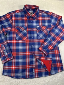 Camicia Dixxon Flanella Uomo 2X Rosso Verde Show International Possum Brotherhood - Foto 1 di 12
