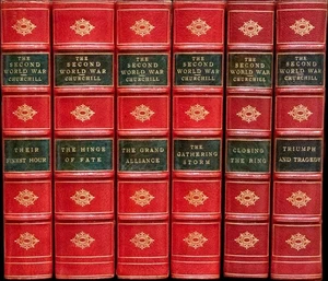 1950 The Second World War by Winston Churchill Fine Leather Bound by Truslove - Picture 1 of 17