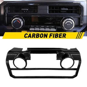 Carbon Fiber Center Air Outlet Vent Cover Trim For Toyota Tacoma 2024 2025 2026 - Picture 1 of 9