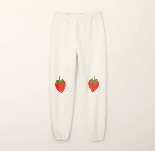 TAGLIA S Pantaloni da jogging alla fragola per bambina kate spade new york x Target Cream