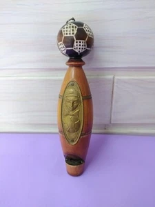 Soviet wooden souvenir "Football whistle" USSR soccer ball - Picture 1 of 16