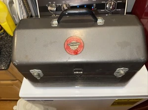 Rare Simonsen Metal Mechanics Tool Box If You Know About This Style Tell Me As S - Picture 1 of 24