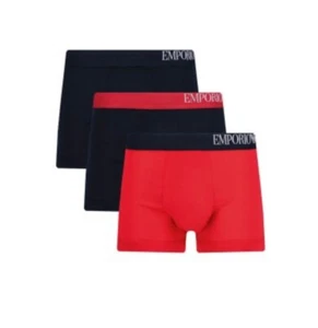 EMPORIO ARMANI Stretch Boxers Navy 3 Pack Soft Touch Eco Fiber Size S BNWT/BOX - Picture 1 of 3