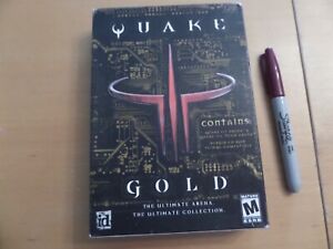 Quake III 3 Gold + Team Arena   + Box & Manuals PCMACCD 2001  PCMAC