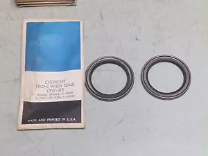 2 GM Chevrolet Front Wheel Seals 3953412 N-94065 CR 19768 Timken 9406S CFW-412 - Picture 1 of 2