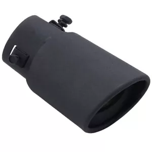 Universal Edelstahl Auspuffblende Auspuffanlage Einzelne Auslass Auspuffendrohr - Bild 1 von 7