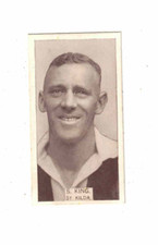 Wills Cigarette Card Footballers 1933 No. 45 St. Kilda - S. King